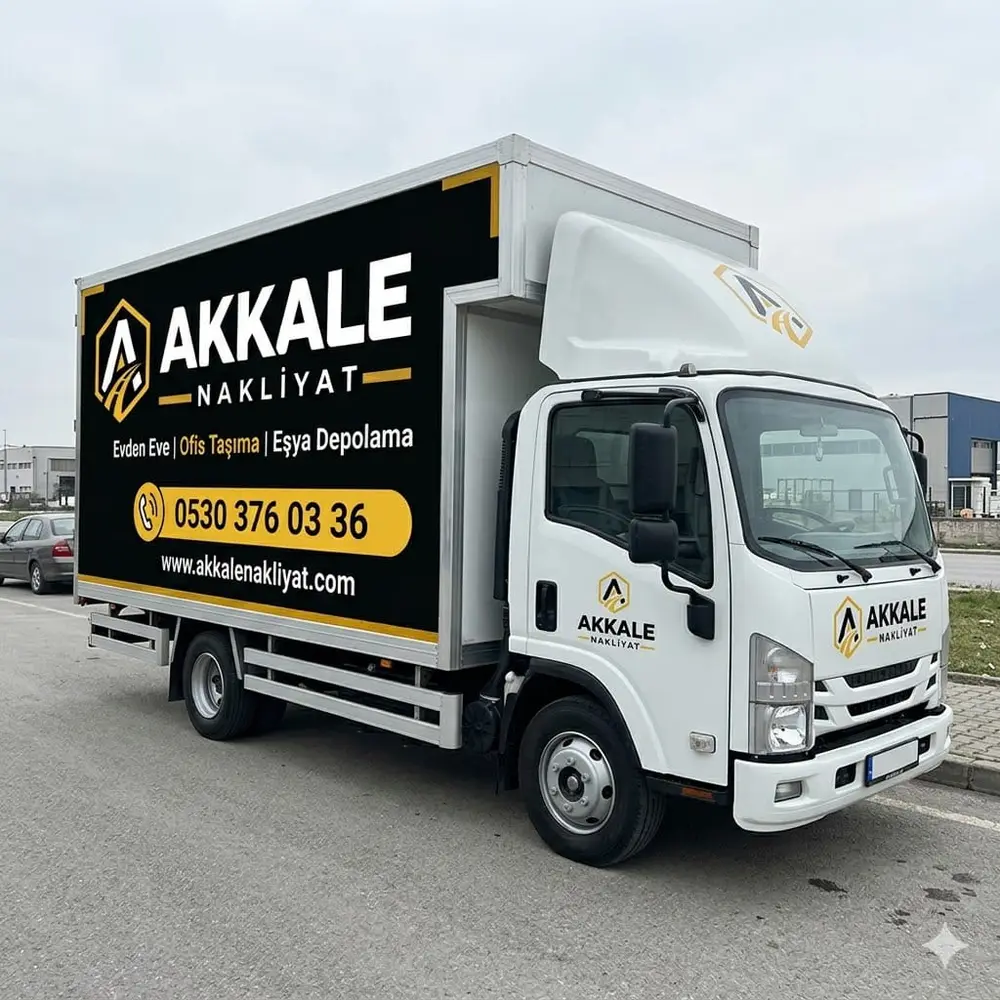 Akkale Nakliyat markalı kapalı kasa taşıma aracı